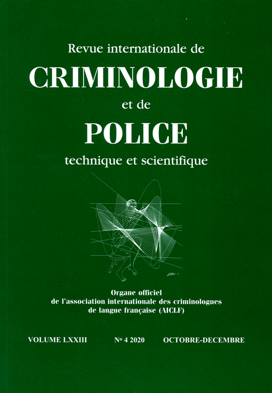 Revue internationale de criminologie et de police technique et scientifique